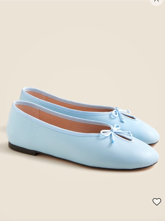 J. Crew Shoes - J. Crew Powder Blue Andi Keyhole Ballet Flats with Bow Trim